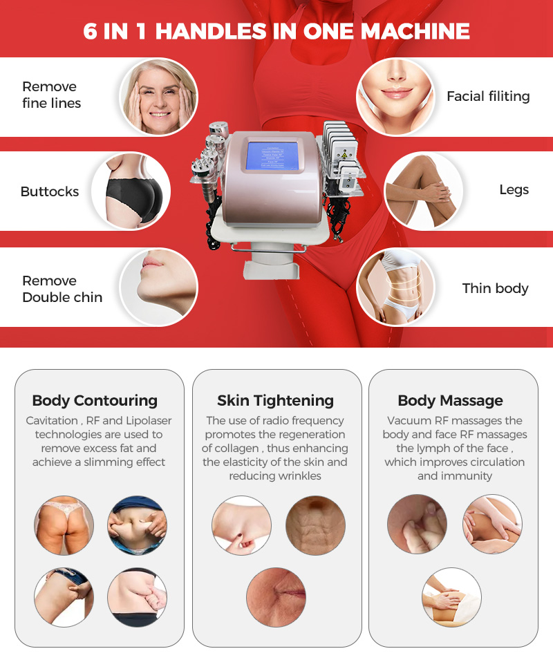 Ultrasonic Radio Frequency Laser Fat Removal Machine from China