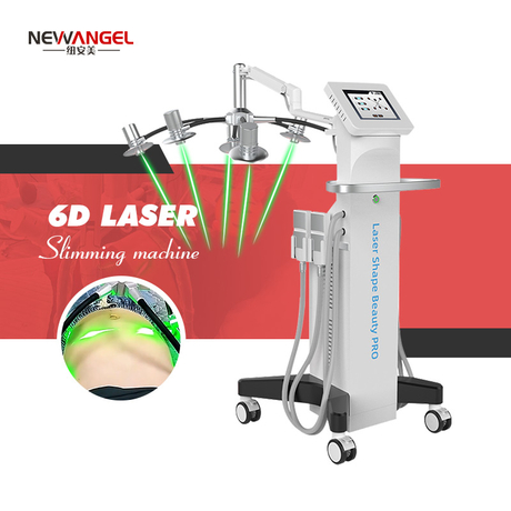 3 in 1 6d Laser 532nm 635nm Four Cryo Pads Four Mode Ems Body Shape Machine