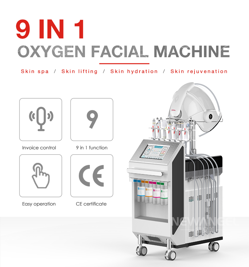Skin Rejunation Oxygen Bubble Cleaning Machine Oxygen Mask Hydro from