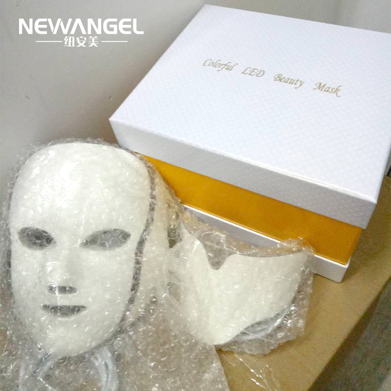New 7 color led therapy mask for face and nack