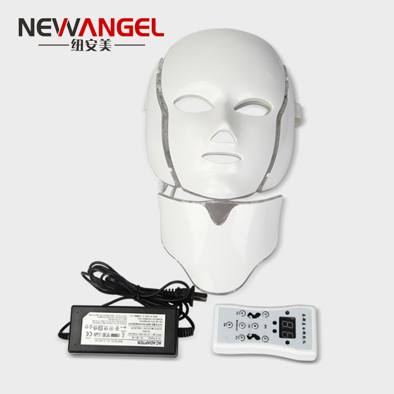 New 7 color led therapy mask for face and nack